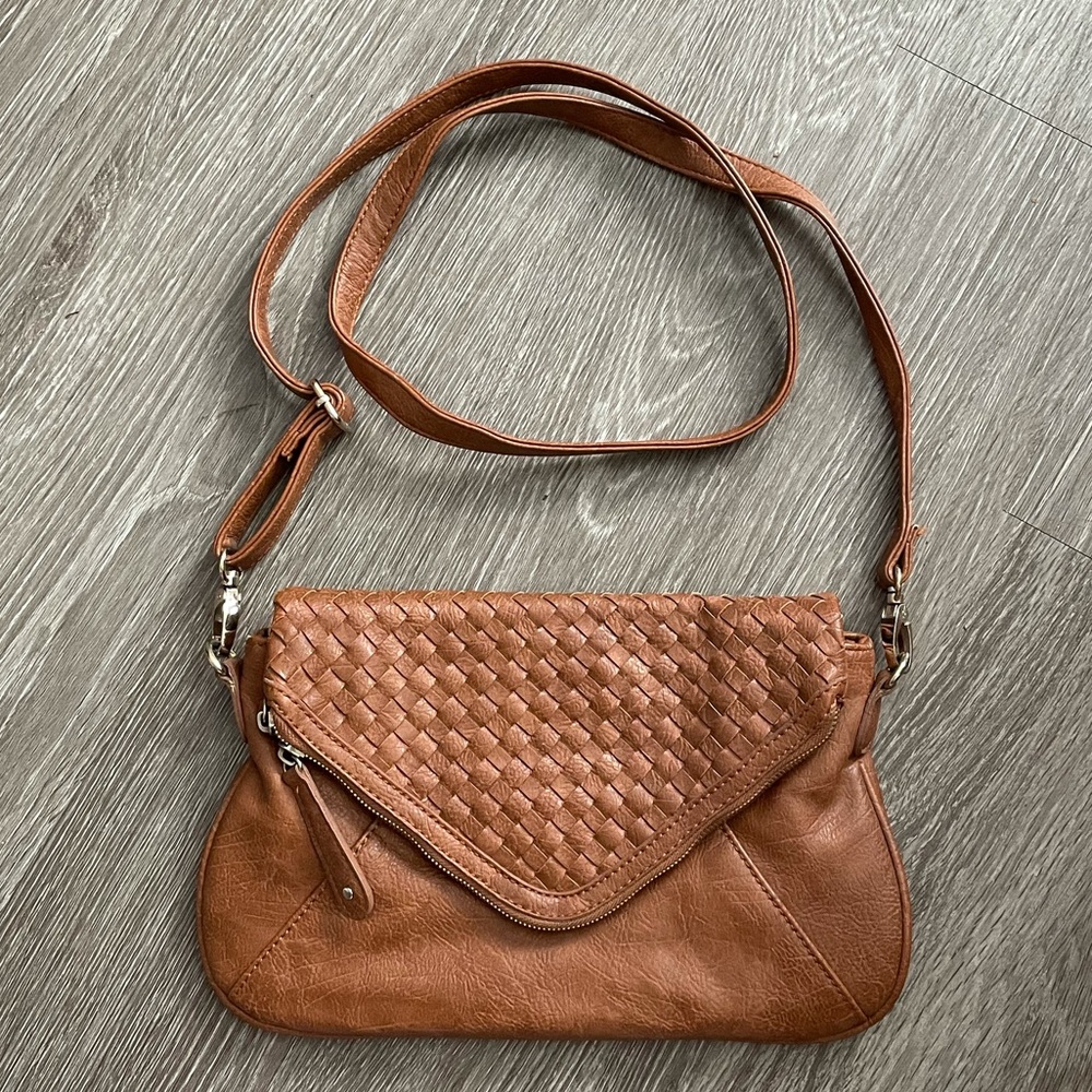 Street Level Crossbody Woven Bag
